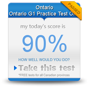 Ontario G1 Practice Test One